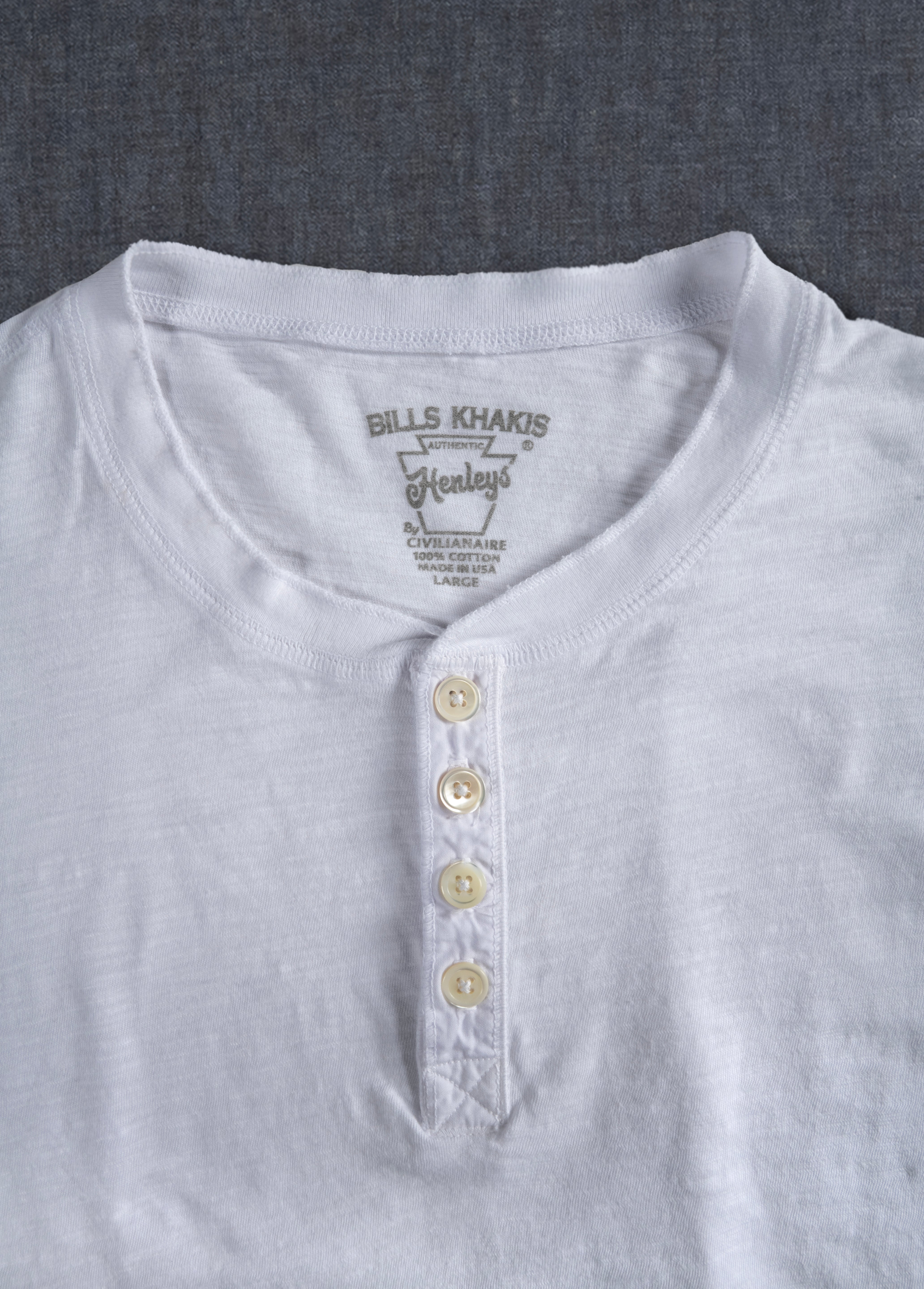 Lightweight Slub Cotton Henley