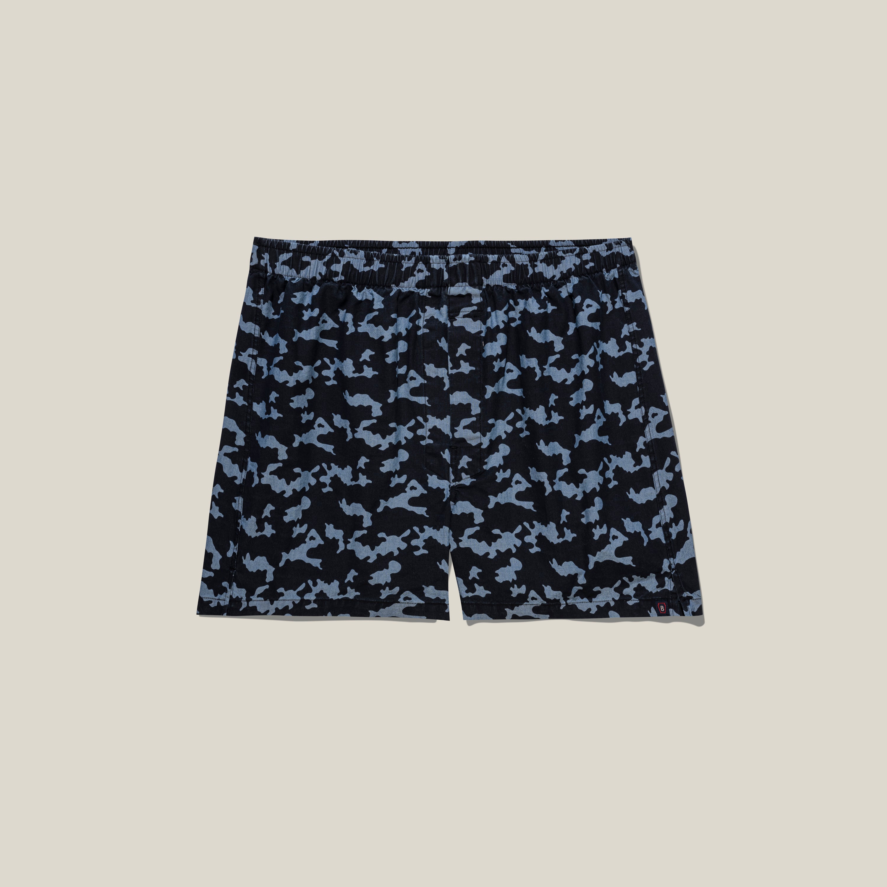 Classic Fit Chambray Multi Print