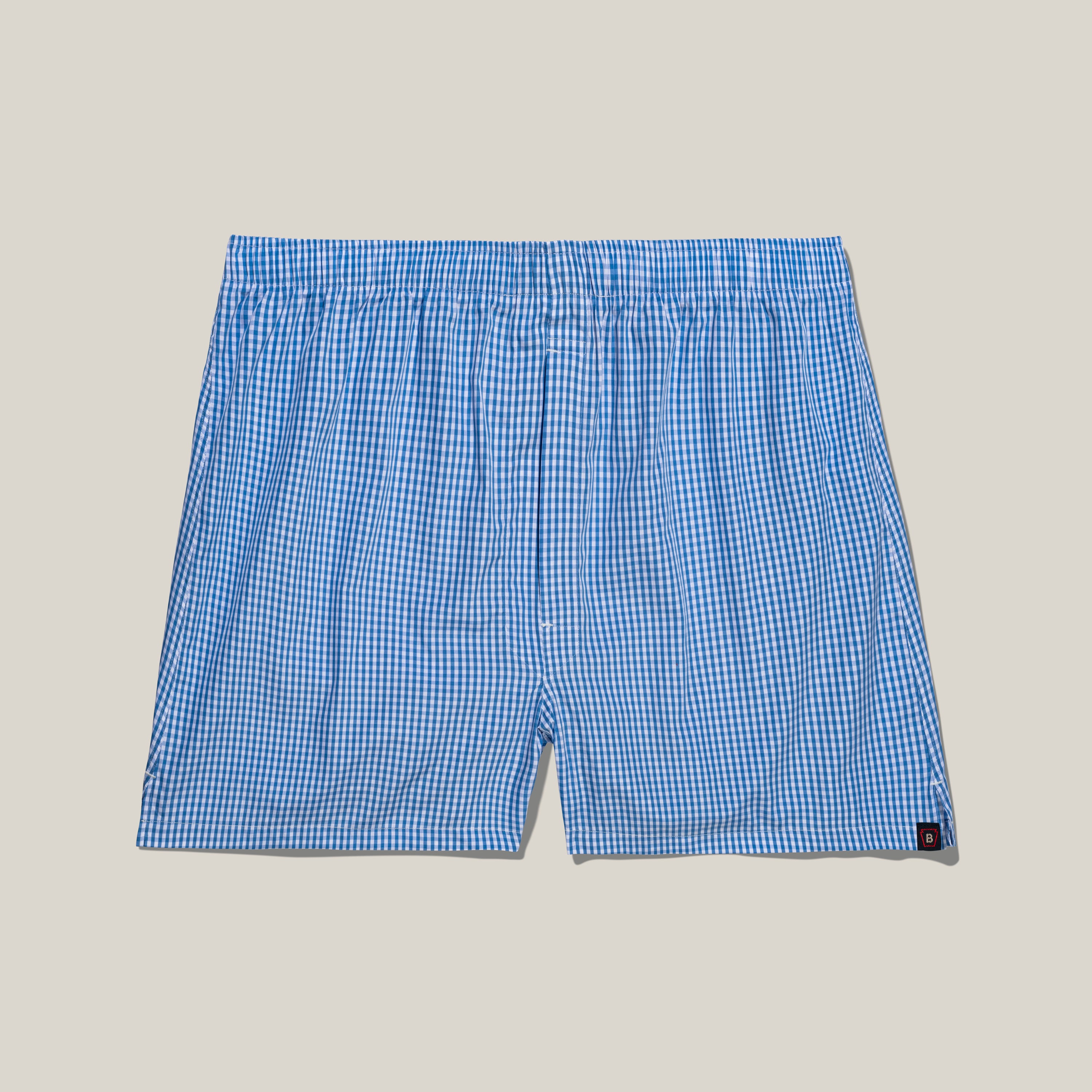Classic Fit Boxer Light Blue Gingham