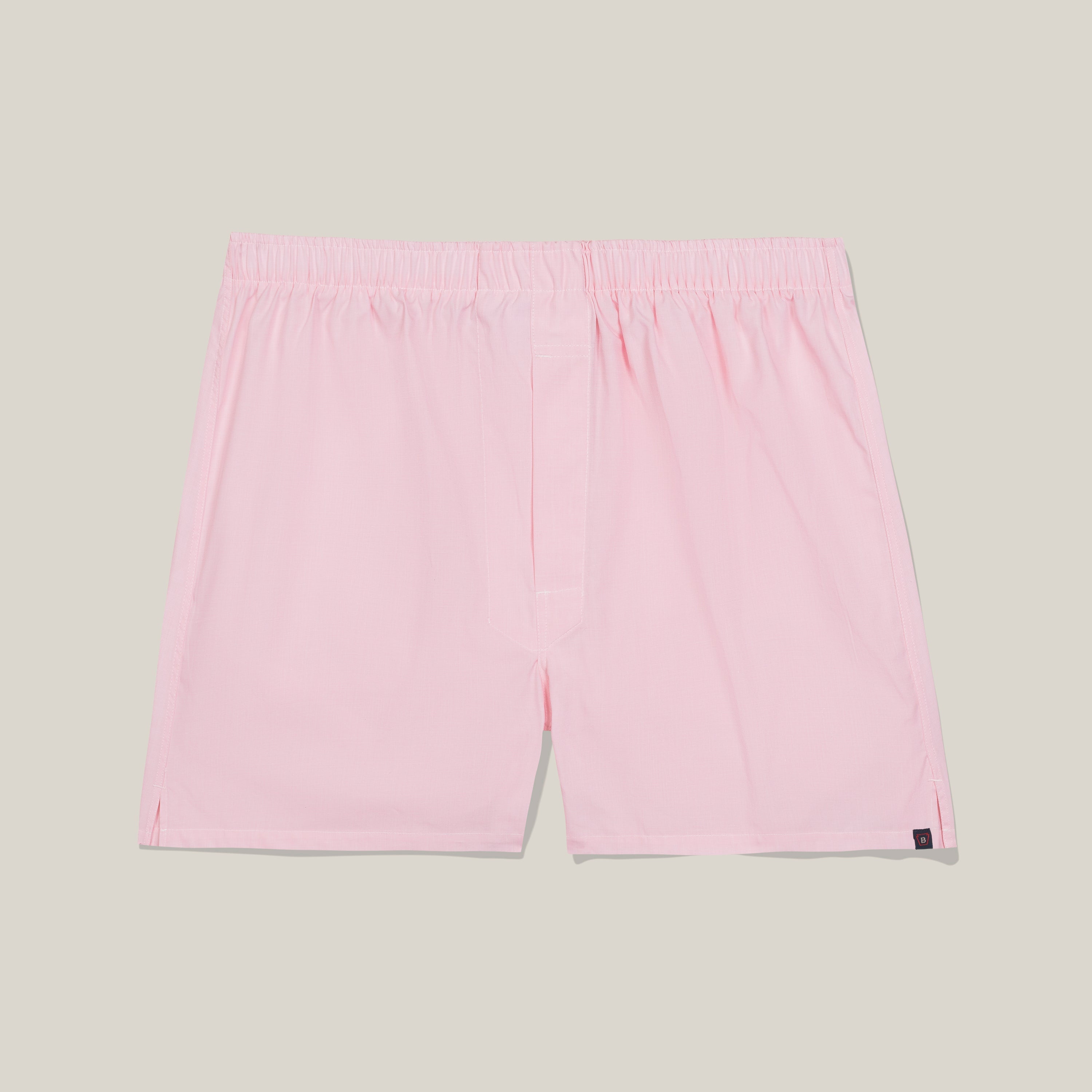 Classic Fit Boxer Solid Pink Poplin