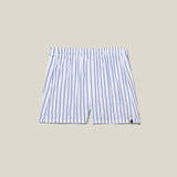 Classic Fit White Blue Stripe