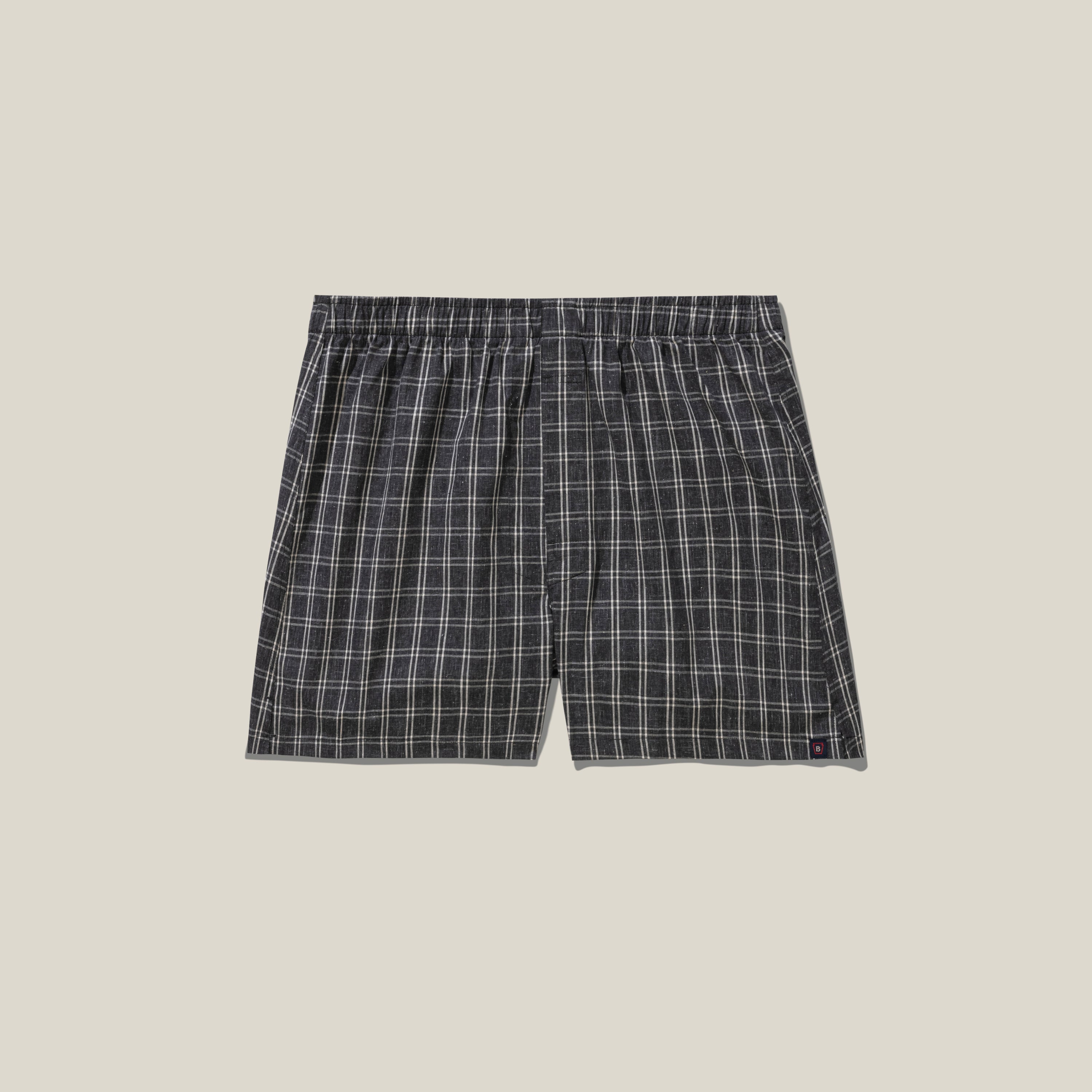Classic Fit Boxer Charcoal Window Pane