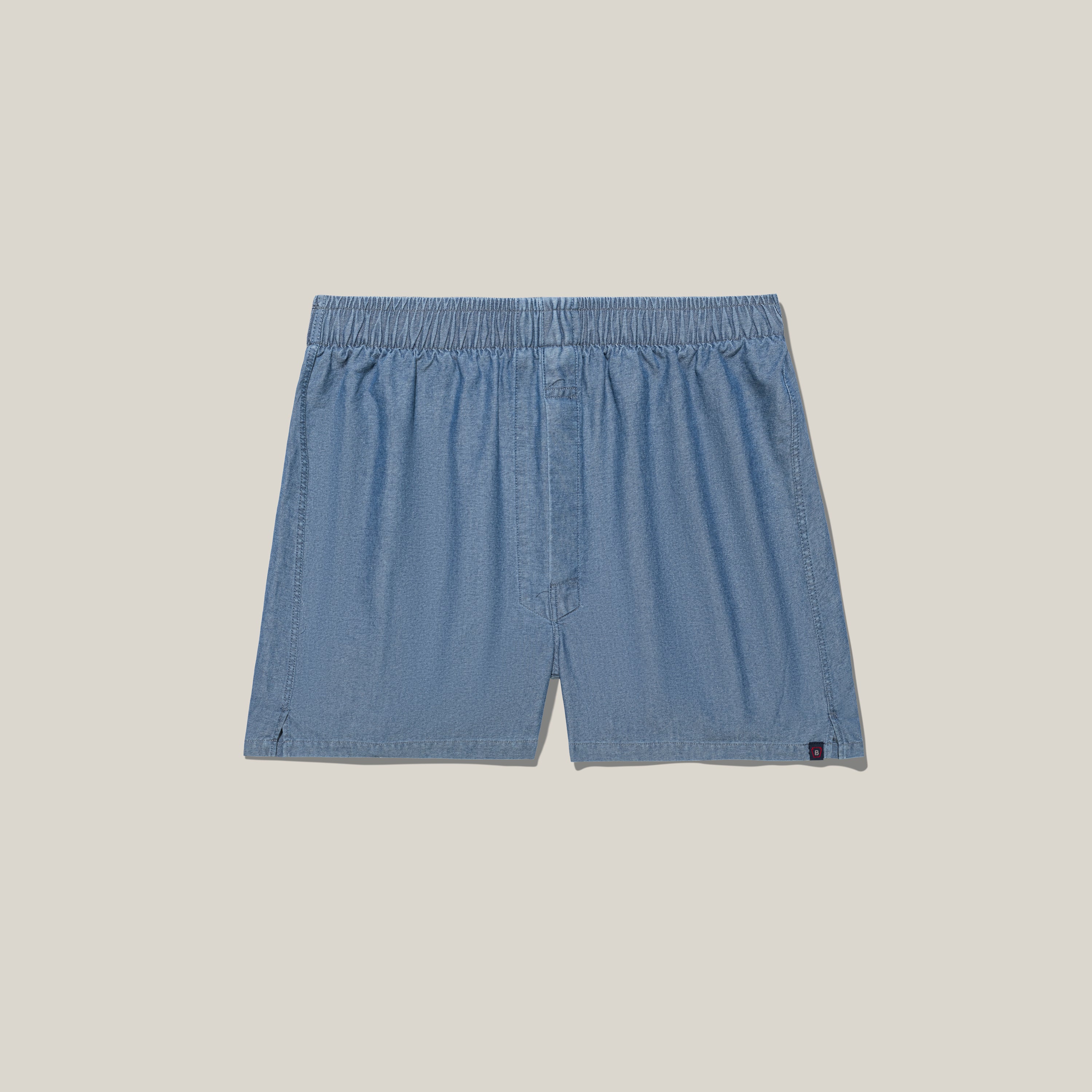 Classic Fit Boxer Indigo Oxford