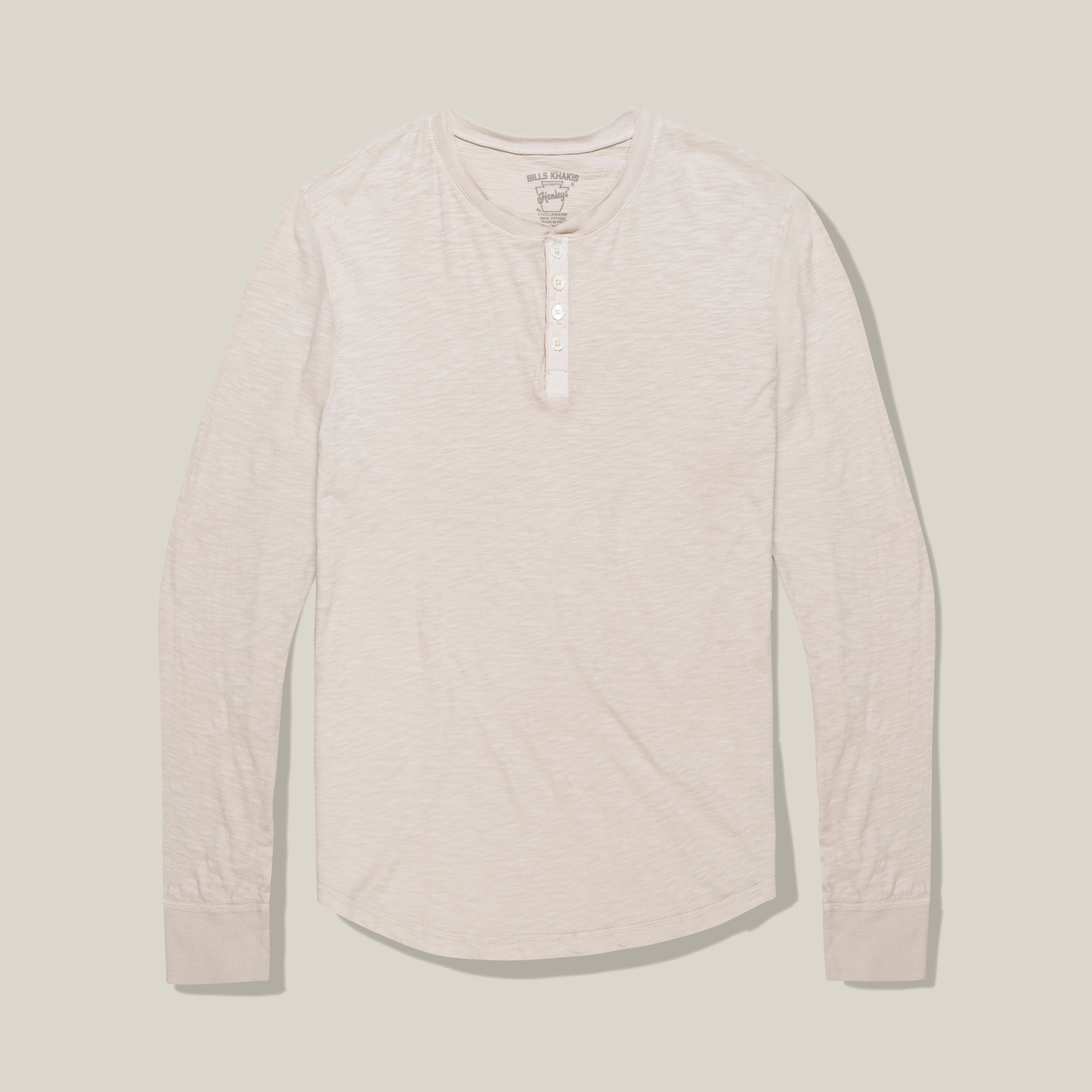Lightweight Slub Cotton Henley