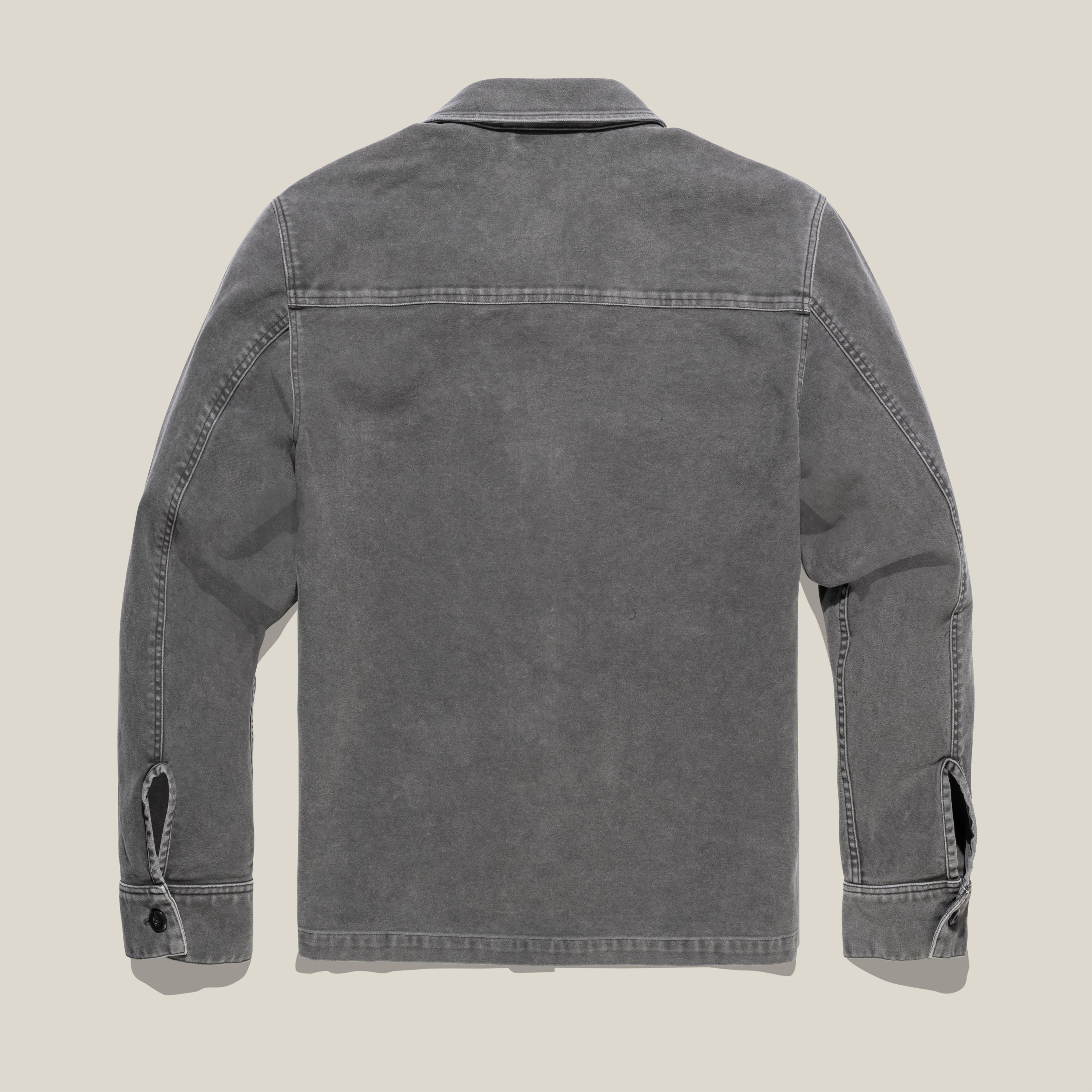 Overshirt – Classic Fit – Moleskin Délavé