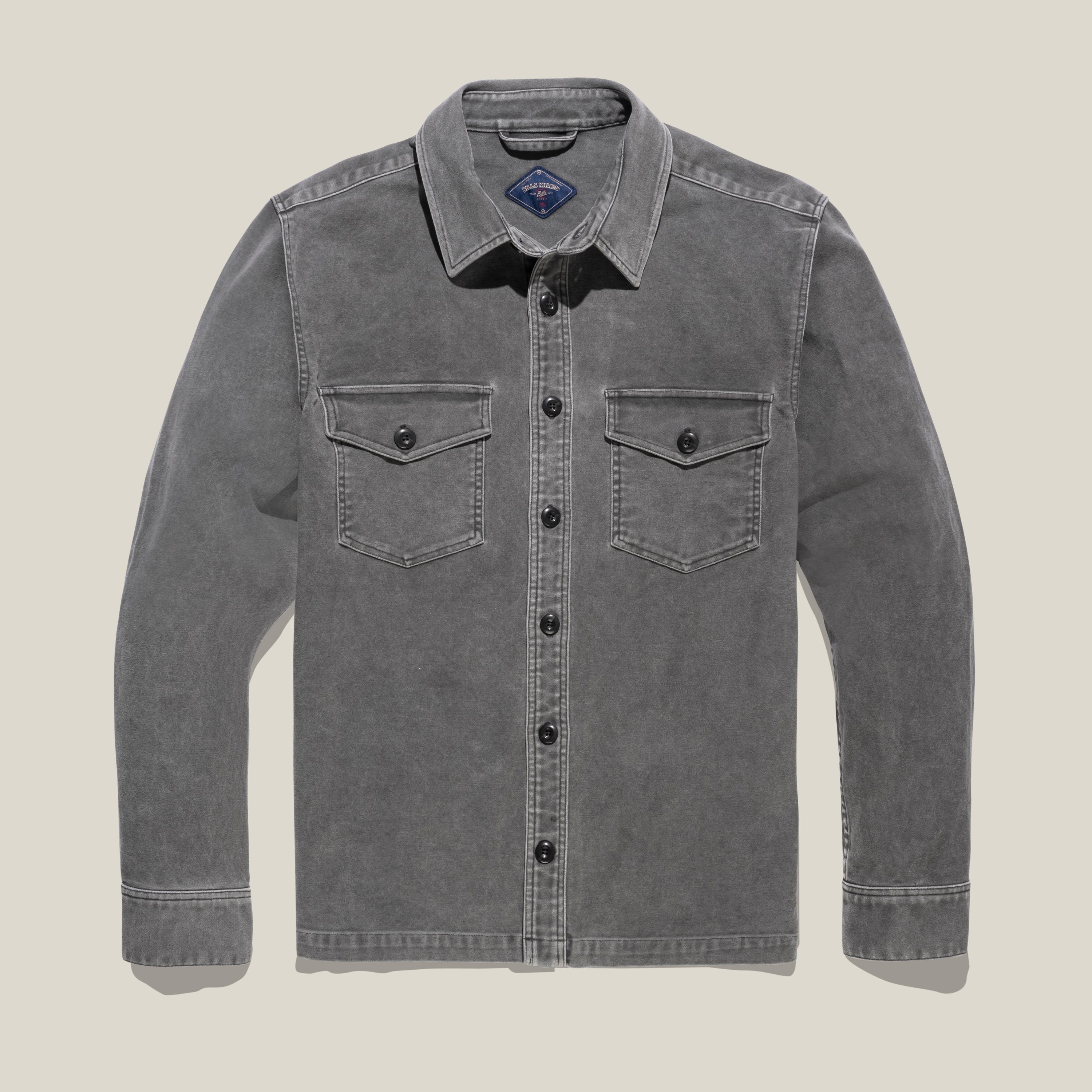 Overshirt – Classic Fit – Moleskin Délavé