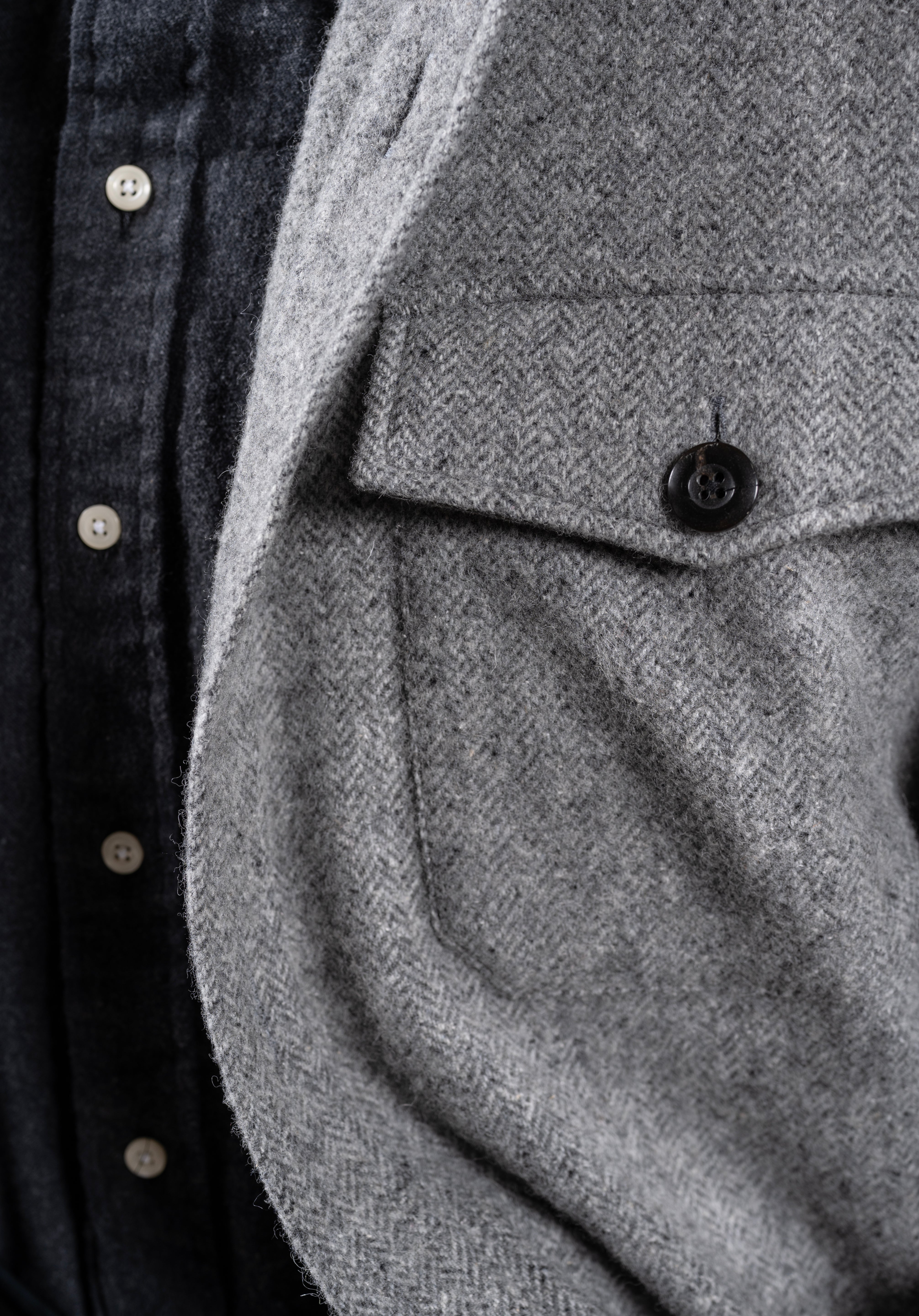 Wool Herringbone - Classic Fit - Shirt Jacket