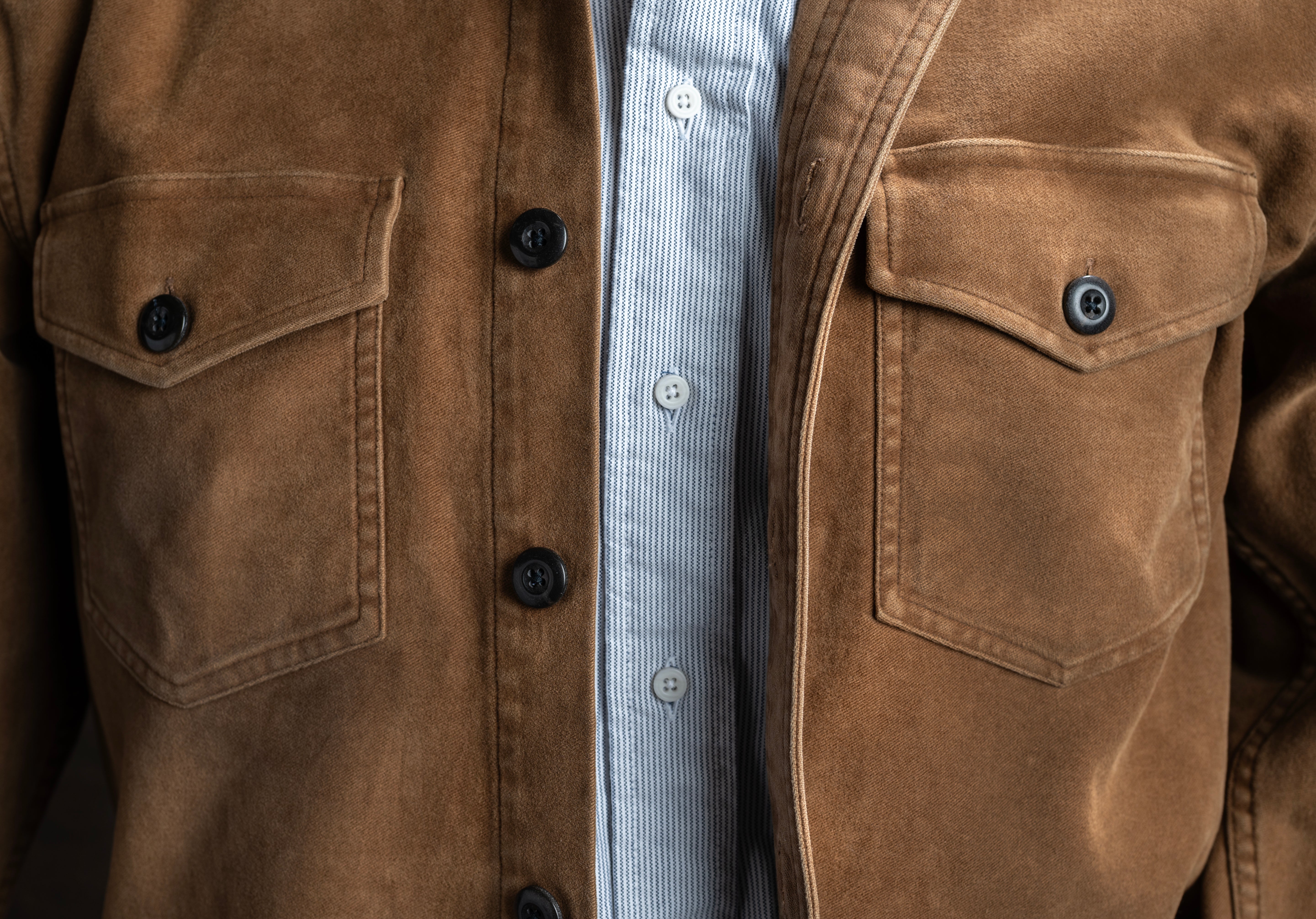 Over Shirt – Weathered Moleskin – Classic Fit