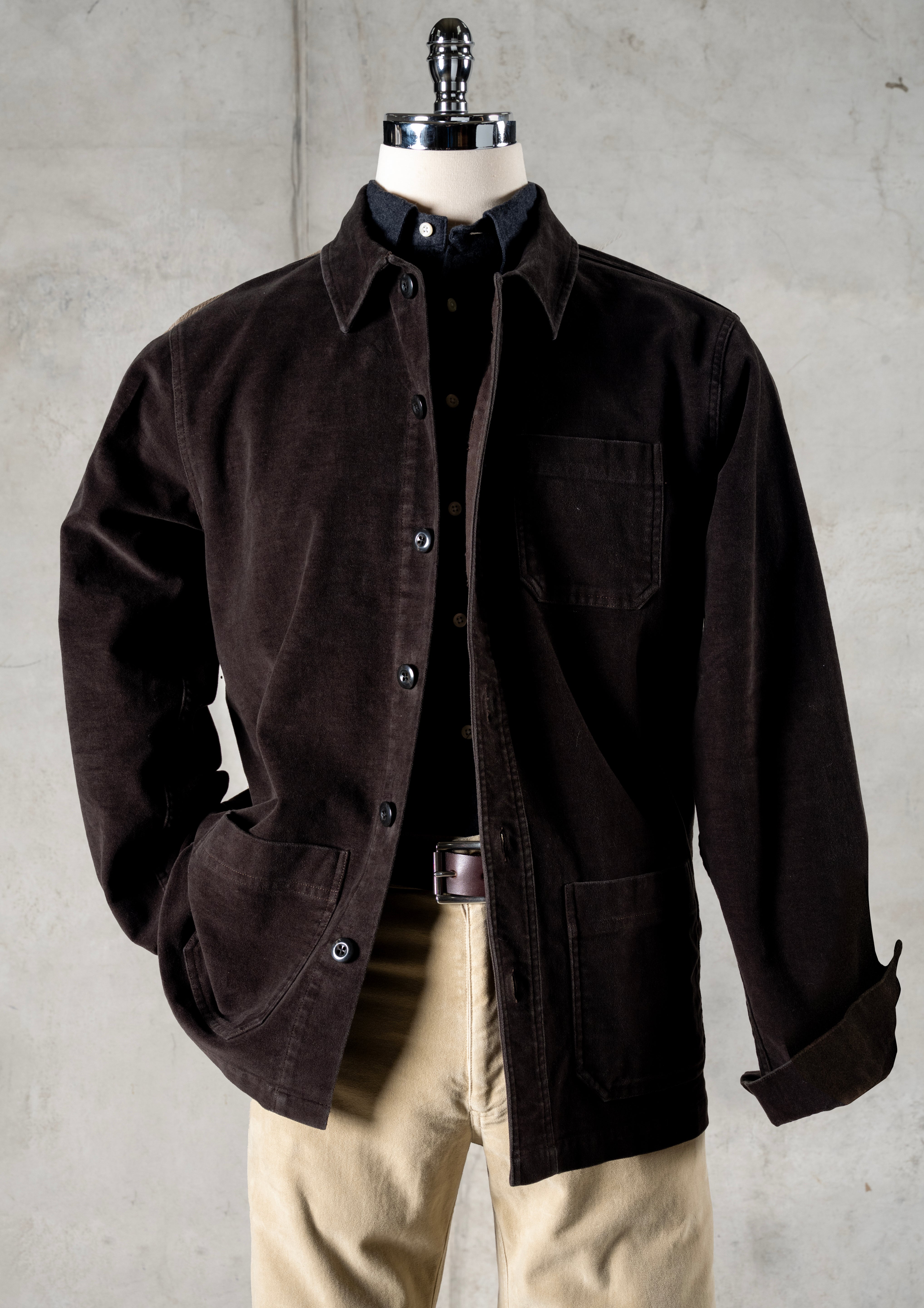 Chore Jacket – Washed Moleskin – Classic Fit